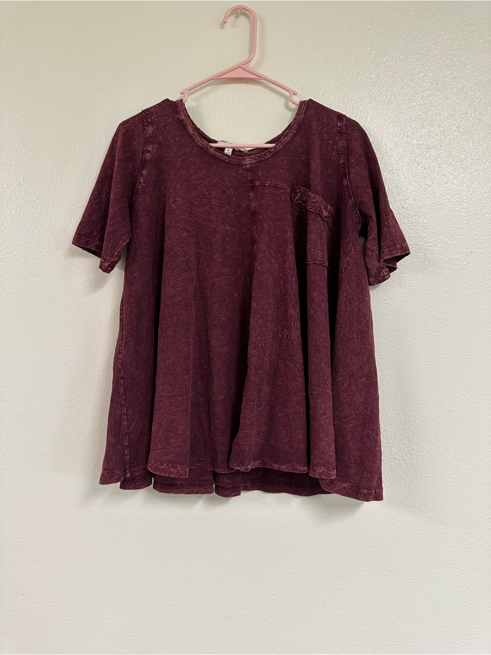 Eri + Ali Burgundy Cotton Shirt